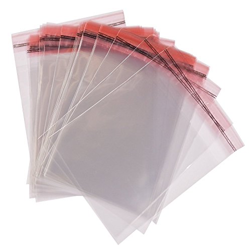 500 Bolsas De Plástico Transparente Peel & Seal bolsas tamaño 15 cm x 20 cm + 3 cm solapa