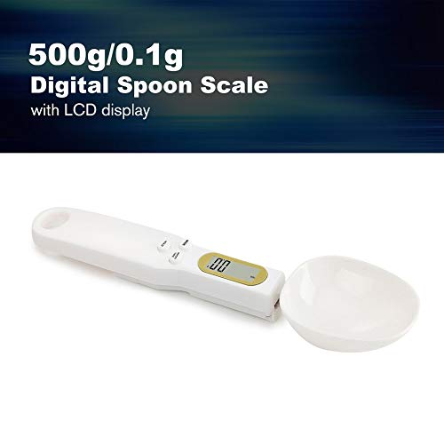 500g/0.1g pantalla LCD digital de laboratorio de cocina médica cuchara electrónica de peso de alimentos escala de cocina ingredientes cuchara escala