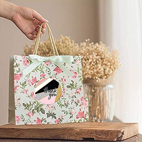 500Pcs Etiquetas de agradecimiento Etiqueta redonda para hornear Etiqueta autoadhesiva Etiquetas adhesivas redondas hechas a mano Etiquetas Decoración de rollo para regalos hechos en casa 1 pulgada