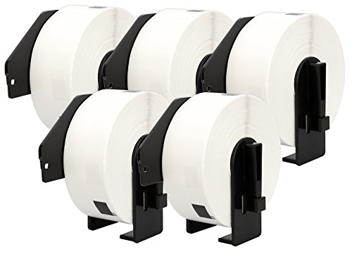 5X DK-11201 29 x 90 mm Rollos de Etiquetas de dirección (400 Etiquetas por Rollo) compatibles para Brother P-Touch QL-1110NWB QL-1100 QL-1060N QL-500 QL-570 QL-700 QL-710W QL-800 QL-810W QL-820NWB