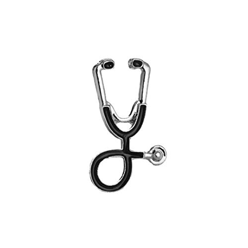 6 Estilo Broche Doctor Enfermera Estetoscopio Broches Esmalte Pin Denim Mujer Chaqueta Collar Insignia Pin Pin Chico Niña Oro