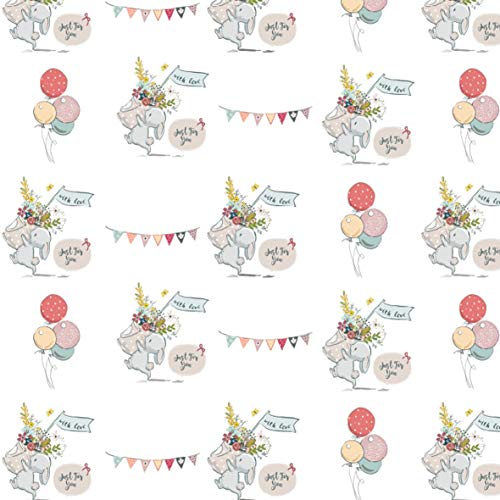 6 hojas de papel de regalo unisex con diseño de animales vintage para niños y mujeres, 50 x 70 cm, etiquetas de regalo y cuerda