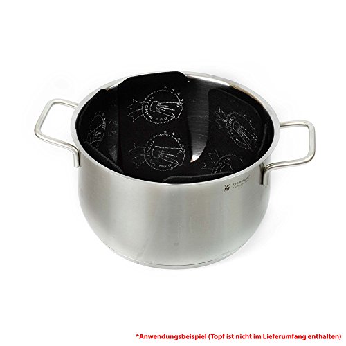 6 x Sartén – Juego de protección contra arañazos para sus ollas y sartenes, la moderna Utensilios de cocina, máquina, hasta 37 cm Diámetro