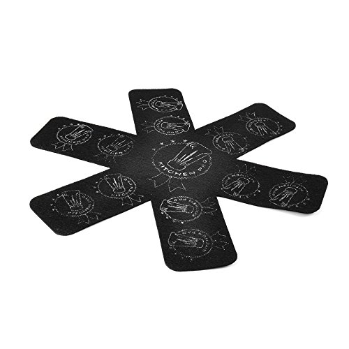 6 x Sartén – Juego de protección contra arañazos para sus ollas y sartenes, la moderna Utensilios de cocina, máquina, hasta 37 cm Diámetro