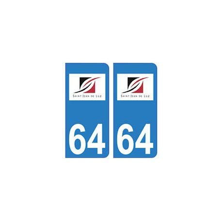 64 Saint-Jean-de-Luz Logo adhesivo para matrícula ciudad