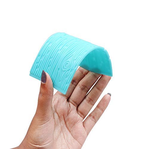 6Pcs Piezas Moldes Plásticos Grabar Glaseado - Corteza Árbol Mikiso, Diseños de Ladrillo, Madera, Adoquines, Flor Piedras para Chocolate Glaseado - Perfecto para Bordes Bizcochos, Cupcakes Galletas