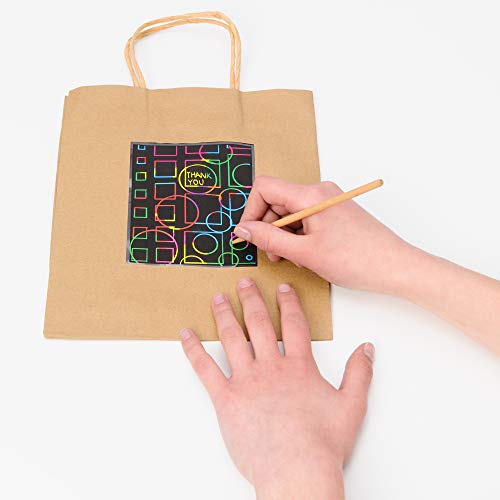7 Bolsas de Regalo Marrón y Papel de Seda de Purple Ladybug Novelty| Bolsitas Kraft Originales 19x24x12 cm para Personalizar y Envolver Regalos| Envoltorio para Fiestas de Cumpleaños, Navidad y más