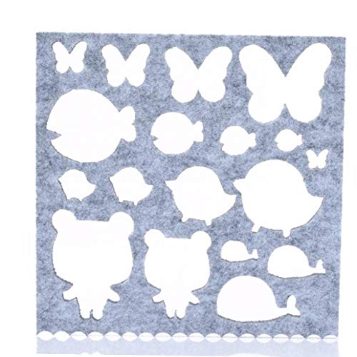 7pcs Práctica del Molde Aguja De Fieltro Apliques Artesanía De Fieltro De Lana De Lana Configuradora del Molde 160 * 160 * 4 Mm De Costura Artesanal