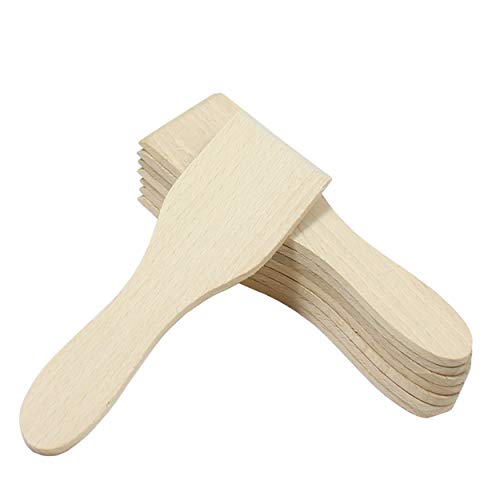8 piezas Raclette arañazos 13 cm Rasqueta/espátula de madera de haya para Paletas Sartenes Raclette