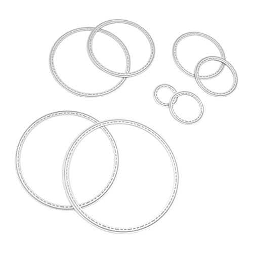 8 Unids Círculo de Metal Plantillas de Troqueles De Corte Decoración Troquelados Carpeta de Grabación En Relieve Plantilla Craft