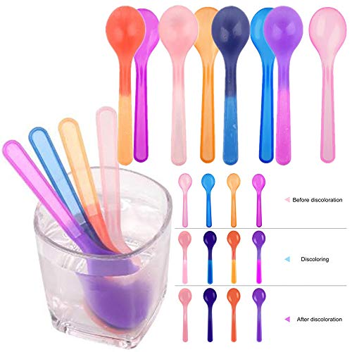 80 cucharas cambiadoras de helado multicolor para suministros de fiesta