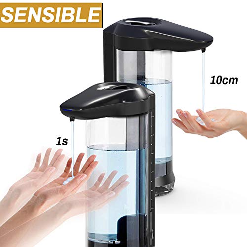 A5X Dispensador de jabón automático 650ml Dispensador de jabón líquido eléctrico sin Contacto para Cocina Baño Gel Desinfectante de Manos