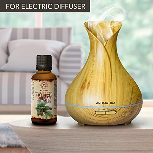 Aceite Aguja Esencial Siberiano 50ml - Abies Sibirica - Rusia - 100% Puro y Natural - Mejor en Belleza - Aromaterapia - Masajes - Sauna - Spa - Baño - Difusor de Reed - Inhalador - Lámparas de Aroma