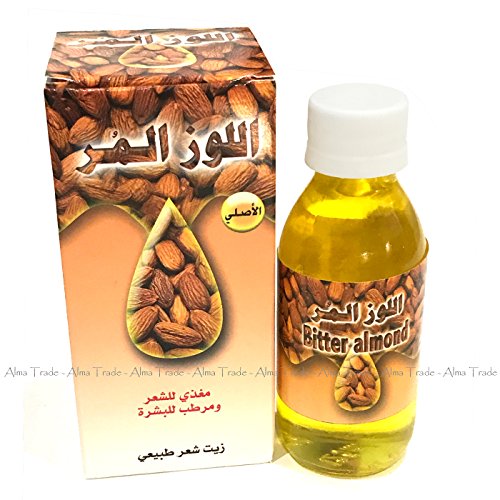 Aceite de almendras amargas natural hidratar la piel y el cabello suave tratamiento por Baqais 125ml