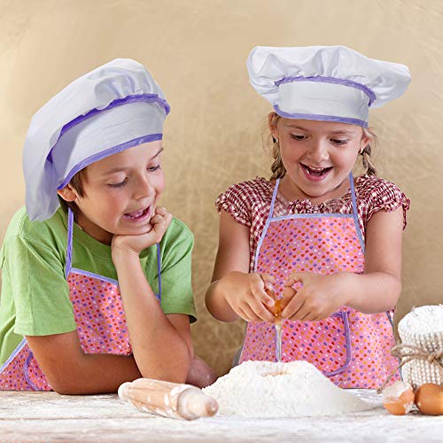 Acekid Cooking Dress Up para niños, 15 Piezas para niñas Kits de Delantales Impermeables con Chef Hat, Mitt de Cocina y cortadores de Galletas, Idea para Hornear, Pintura y jardinería