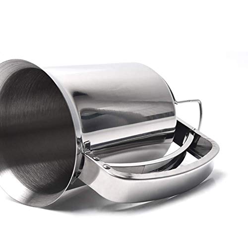 Acero Inoxidable Mezcla Dispensador Pastel Pastelería Fabricante de Cocina Herramientas Ideal para Tortita, Crepes, Muffins Etc. - Plateado, free size