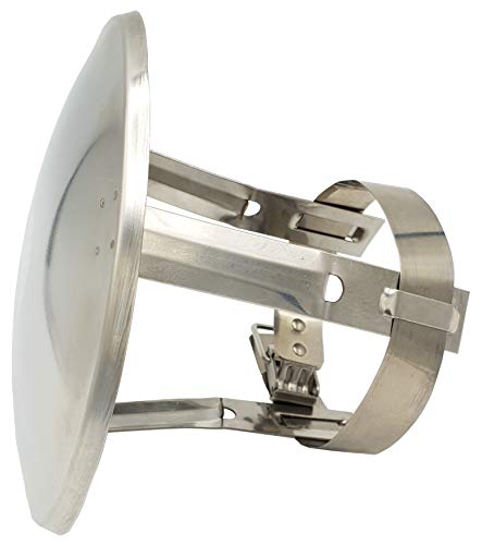 Acero inoxidable tubo de humos de la chimenea carenado protector contra la lluvia tapa protectora que termina 60-80mm