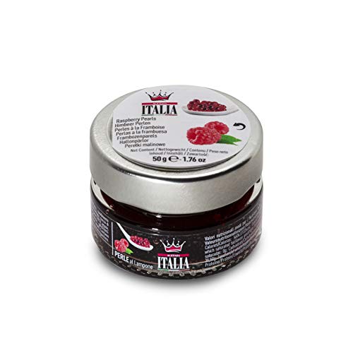 Acetaia Italia - Perlas de zumo de frambuesa con corazón líquido, 50 g