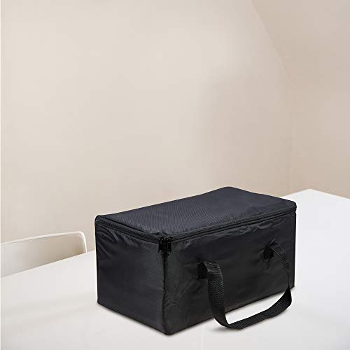 achilles, Bolsa de refrigeración, Bolsa de refrigeración, inserto de refrigeración para caja plegable, bolsa de refrigeración plegable, negro, 40 cm x 24 cm x 20 cm