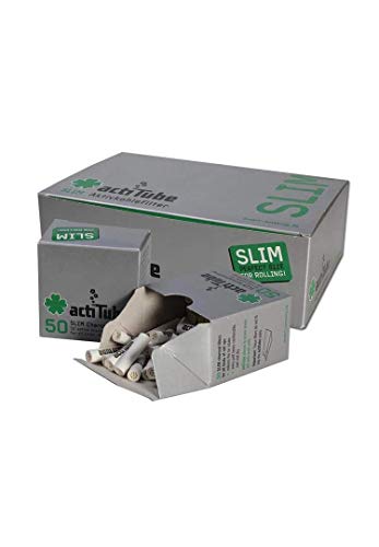 actiTube Tune Slim - Filtros de carbón activado (7,1 mm, 50 unidades) Filtros de carbón activado.