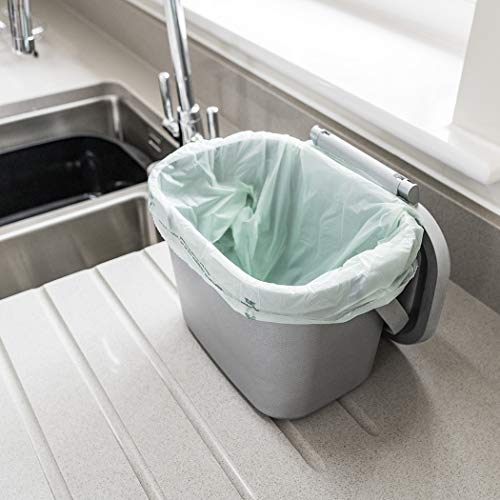 Addis Everyday - Papelera de Cocina, para residuos de Alimentos, para compostar, plástico, Verde Oscuro, Compost Caddy