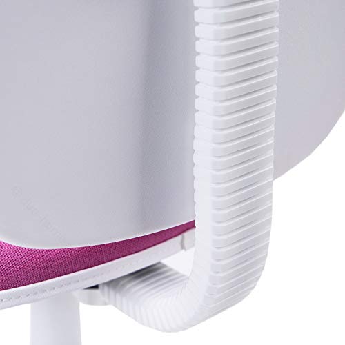 Adec - Dolphin, Silla de Escritorio giratoria, Silla Juvenil de Oficina, Color Rosa, Medidas: 54 cm (Ancho) 54 cm  (Fondo) x 79-91 cm (Alto)