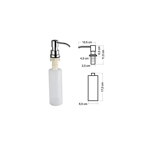 ADGO House Fregadero + Dispensador de batería con kit de montaje Garaje Jardín Baño Granja Exterior Industrial (50cm, Gris)