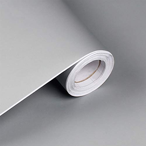 Adhesivo de vinilo mate para muebles, cocina, dormitorio, 3 m, Yizunnu, pvc, gris, 61x300cm