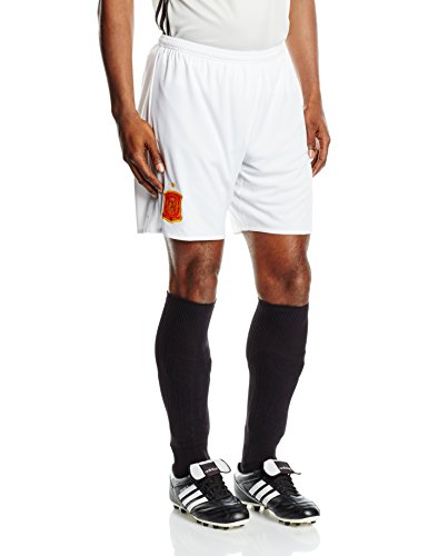 adidas FEF A SHO Pantalón Corto Selección Española de Futbol 2ª Equipación 2016/2017, Hombre, Blanco/Rojo/Amarillo, L