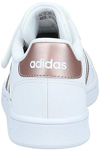 adidas Grand Court C, Zapatillas de Tenis Unisex Niños, Multicolor (Ftwwht/Copper/Glopnk Ef0107), 29 EU