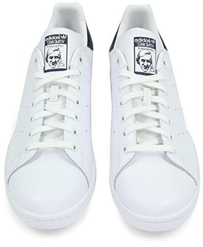 adidas Originals Stan Smith Zapatillas de Deporte Unisex adulto, Blanco (Core White/Running White/New Navy), 42 EU (8 UK)