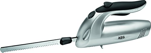 AEG EM 5669 Eléctrico, Cuchilla Dentada y Hoja para congelados, 180W, 180 W, silicona, Plateado