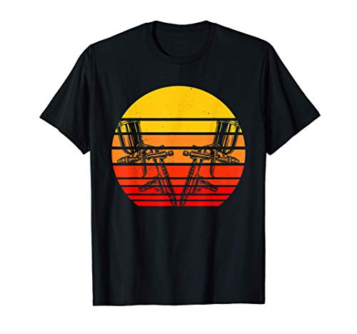 Aerógrafo clásico Aerógrafo retro Sunset Camiseta