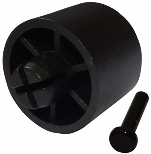AERZETIX: 4 x Patas pies para montaje rápido de polietileno A: 15mm Ø20mm para muebles, negro