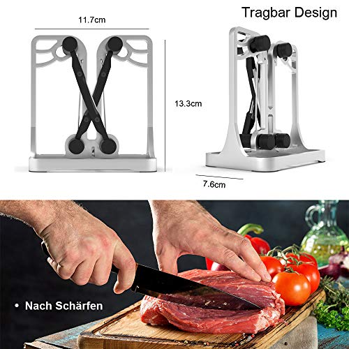 Afilador de cuchillos Anyuke, afilador profesional para cuchillos de cocina, cuchillos de cocina, juego de cuchillos, profesional y doméstico,