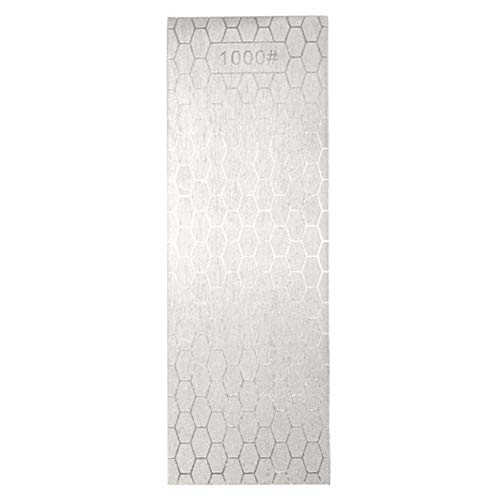 Afilador de cuchillos de doble cara con piedra de afilado de diamante de grano 400 y 1000; afilador de cuchillos de doble cara de grano 400 y 1000