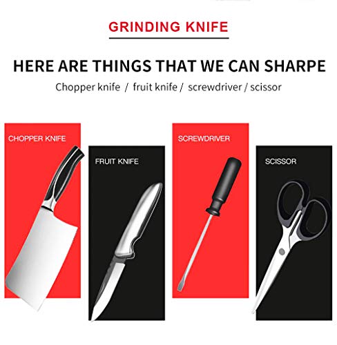 Afilador de Cuchillos electrico muela Japonesa Cabeza rotativa valido para Cuchillo Tijeras Destornillador afilador Cuchillos Profesionales Cuchillo Jamon Cuchillos Cocina