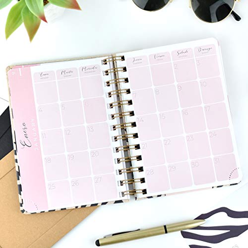Agenda 2021 Laia- Semana Vista - 224 Páginas - Tamaño A6-12,5 x 17 cm - Takenote Agendas