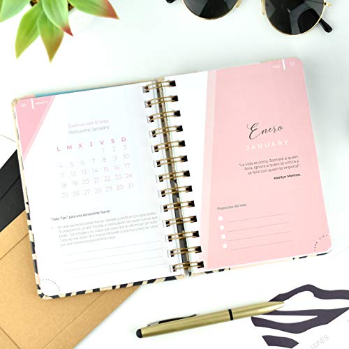 Agenda 2021 Laia- Semana Vista - 224 Páginas - Tamaño A6-12,5 x 17 cm - Takenote Agendas