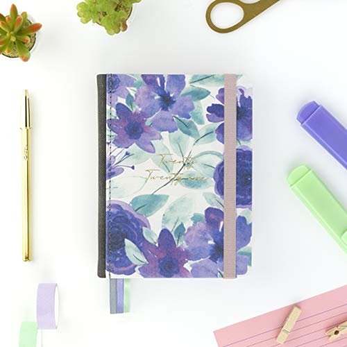 Agenda 2021 Violeta - Día Página - 420 Páginas - Tamaño A6-12,5 x 17 cm