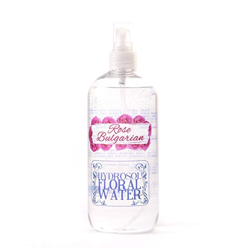 Agua floral de hidrosol búlgaro rosa con tapa de spray - 500 ml