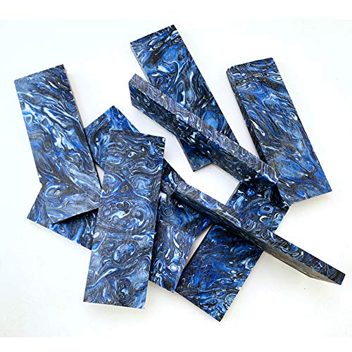 Aibote - 1 par de básculas de agarre para cuchillos, mangos de resina, cuchillo de placa, herramientas de material personalizadas para la fabricación de joyas de hojas vacías, 120X40X30MM, b