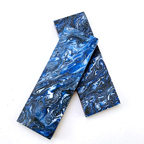 Aibote - 1 par de básculas de agarre para cuchillos, mangos de resina, cuchillo de placa, herramientas de material personalizadas para la fabricación de joyas de hojas vacías, 120X40X30MM, b
