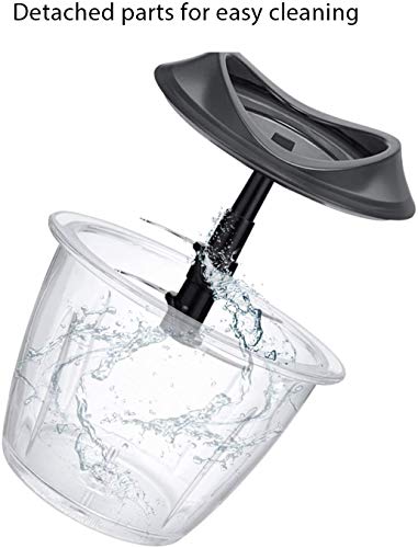 Aicok Picadora Electrica de Alimentos 1.2L Picadoras de Carne, Picadora Electrica con 4 Cuchillas de acero inoxidable, Procesador de Alimentos Adecuado para Frutas, Verduras, Carne, Especias, Negro