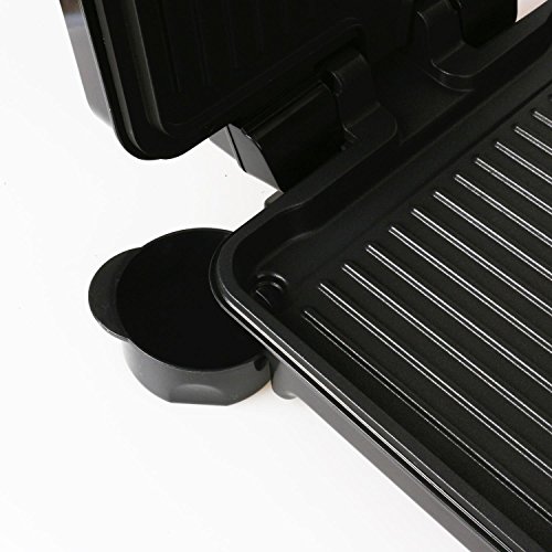 Aigostar Calore 30HHK - Grill, parrilla, sandwichera y máquina de panini, 1800 W de potencia, 2 placas de cocinado independientes antiadherentes, apertura 180º, temperatura regulable. Diseño exclusivo
