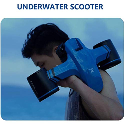 AJH Bajo el Agua Scooter eléctrico subacuático, equilibrado Diseño con Twin Hélices, 2 velocidades, 30min, batería de Larga duración, Apto para bucear en la Playa del Parque acuático