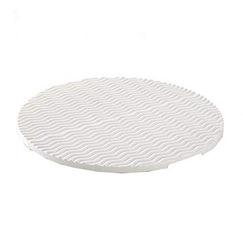 AKAMAS - Bandeja de Almacenamiento de Alimentos Plegable y Antiadherente de plástico para zumos, Fideos, panes, Bollos de Relleno, 35 cm, Color Blanco