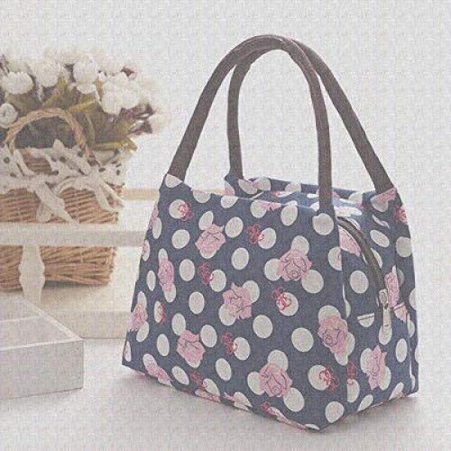 AKKBA Bolso impermeable casual de moda, bolsa de almuerzo conveniente, portátil, bolsa de catering de oficina, bolsa de lona Oxford
