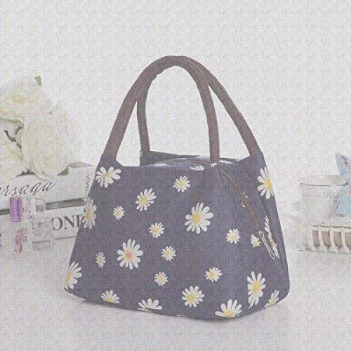 AKKBA Bolso impermeable casual de moda, bolsa de almuerzo conveniente, portátil, bolsa de catering de oficina, bolsa de lona Oxford