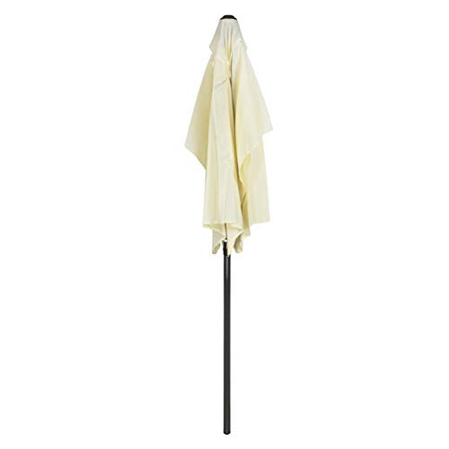 AKTIVE Garden 53879 Parasol balcón, 120 x 200 cm, crema mástil aluminio